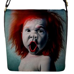 Son Of Clown Boy Illustration Portrait Flap Closure Messenger Bag (s) by dflcprintsclothing