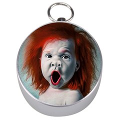 Son Of Clown Boy Illustration Portrait Silver Compasses