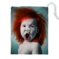 Son Of Clown Boy Illustration Portrait Drawstring Pouch (5XL)