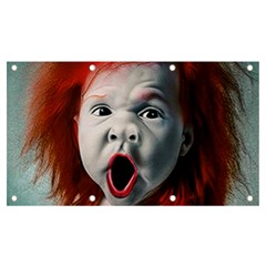 Son Of Clown Boy Illustration Portrait Banner and Sign 7  x 4 