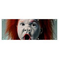 Son Of Clown Boy Illustration Portrait Banner and Sign 8  x 3 