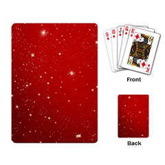 Stars-red Chrismast Playing Cards Single Design (rectangle) by nateshop