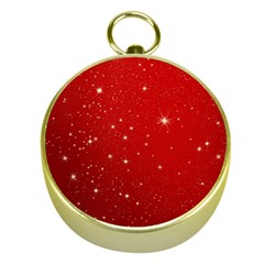 Stars-red Chrismast Gold Compasses by nateshop