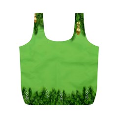 New-year-green Full Print Recycle Bag (m)