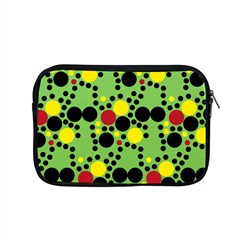 Pattern-polka Green Yelow Black Apple Macbook Pro 15  Zipper Case by nateshop