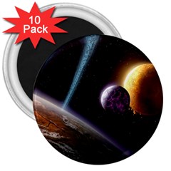 Planets In Space 3  Magnets (10 Pack) 