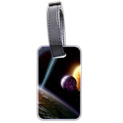 Planets In Space Luggage Tag (two Sides)