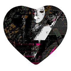 Grunge Witch Ornament (heart) by MRNStudios