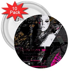 Grunge Witch 3  Buttons (10 Pack) 