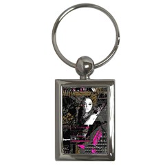 Grunge Witch Key Chain (rectangle) by MRNStudios