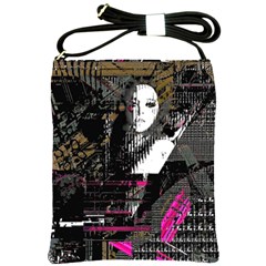 Grunge Witch Shoulder Sling Bag by MRNStudios