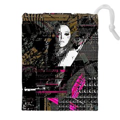 Grunge Witch Drawstring Pouch (4xl) by MRNStudios