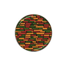 African Wall Of Bricks Hat Clip Ball Marker by ConteMonfrey