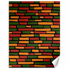 African Wall of bricks Canvas 12  x 16 