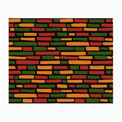 African Wall Of Bricks Small Glasses Cloth (2 Sides) by ConteMonfrey