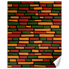 African Wall Of Bricks Canvas 11  X 14  by ConteMonfrey
