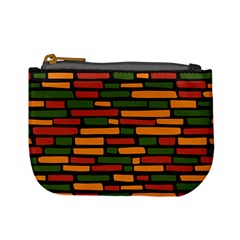 African Wall of bricks Mini Coin Purse