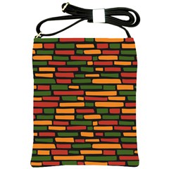 African Wall of bricks Shoulder Sling Bag