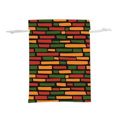 African Wall of bricks Lightweight Drawstring Pouch (S)