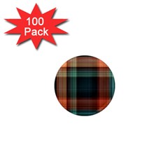 Plaid Tartan Checkered Tablecloth 1  Mini Magnets (100 Pack)  by danenraven