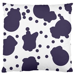 Illustration Cow Pattern Texture Cloth Dot Animal Large Cushion Case (one Side) by danenraven