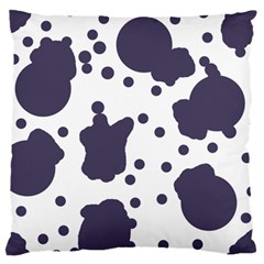 Illustration Cow Pattern Texture Cloth Dot Animal Standard Flano Cushion Case (two Sides) by danenraven