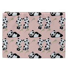 Pattern Panda Bear Cosmetic Bag (xxl) by danenraven