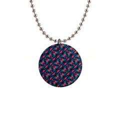 Illustration Tile Pattern Patchwork 1  Button Necklace by danenraven