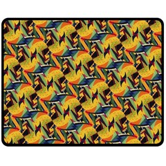 Illustration Geometric Pattern Colorful Pattern Double Sided Fleece Blanket (Medium) 