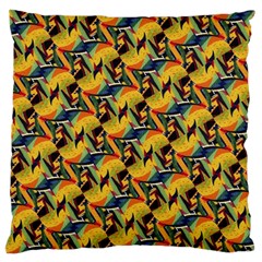 Illustration Geometric Pattern Colorful Pattern Standard Flano Cushion Case (one Side) by danenraven