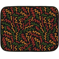 African Abstract  Double Sided Fleece Blanket (mini)  by ConteMonfrey