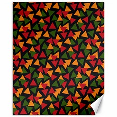 African Triangles  Canvas 11  X 14  by ConteMonfrey