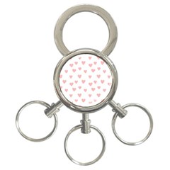 Small Cute Hearts 3-ring Key Chain