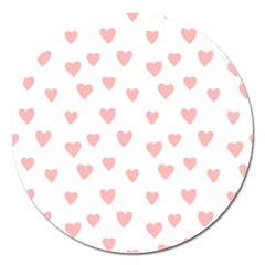 Small Cute Hearts Magnet 5  (round)