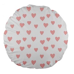 Small Cute Hearts Large 18  Premium Round Cushions by ConteMonfrey