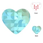 Geometric Ocean  Playing Cards Single Design (Heart) Front