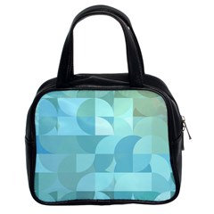 Geometric Ocean  Classic Handbag (two Sides) by ConteMonfrey