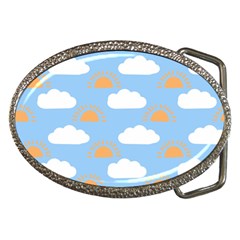 Sun And Clouds   Belt Buckles