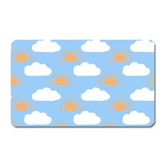 Sun And Clouds   Magnet (rectangular) by ConteMonfrey