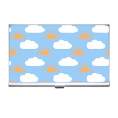 Sun And Clouds   Business Card Holder by ConteMonfrey