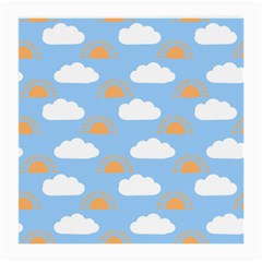 Sun And Clouds   Medium Glasses Cloth by ConteMonfrey