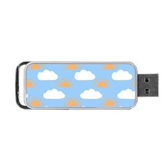 Sun And Clouds   Portable Usb Flash (two Sides) by ConteMonfrey