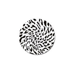 Leopard Print Black And White Golf Ball Marker (4 Pack) by ConteMonfrey