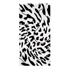 Leopard Print Black And White Shower Curtain 36  X 72  (stall)  by ConteMonfrey