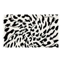 Leopard Print Black And White Banner And Sign 5  X 3  by ConteMonfrey