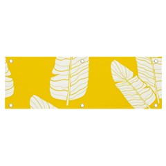 Yellow Banana Leaves Banner And Sign 6  X 2  by ConteMonfrey