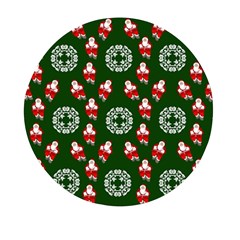 Xmas Christmas Background Mini Round Pill Box (pack Of 5) by danenraven