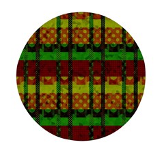 Illustration Background Pattern Texture Design Mini Round Pill Box (pack Of 5) by danenraven