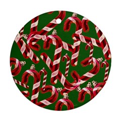 Christmas Wrapping Paper Abstract Ornament (Round)