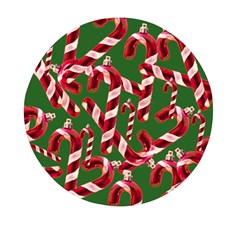 Christmas Wrapping Paper Abstract Mini Round Pill Box (pack Of 5) by danenraven